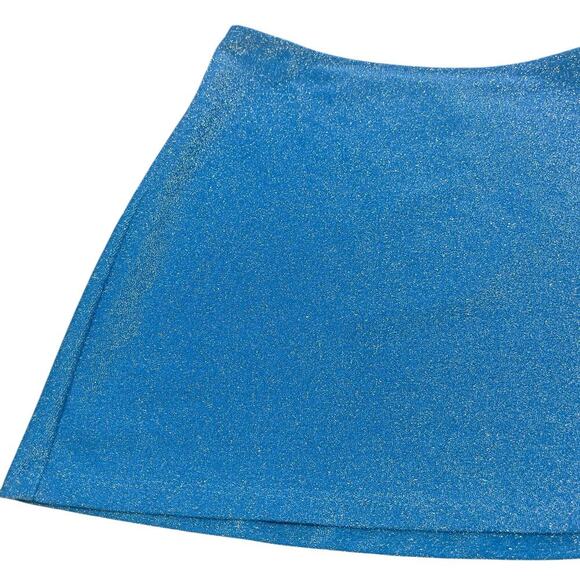 Victoria’s Secret Pink Shimmer Glitter Blue Mini Swim Cover Up Skirt XS - Picture 7 of 11